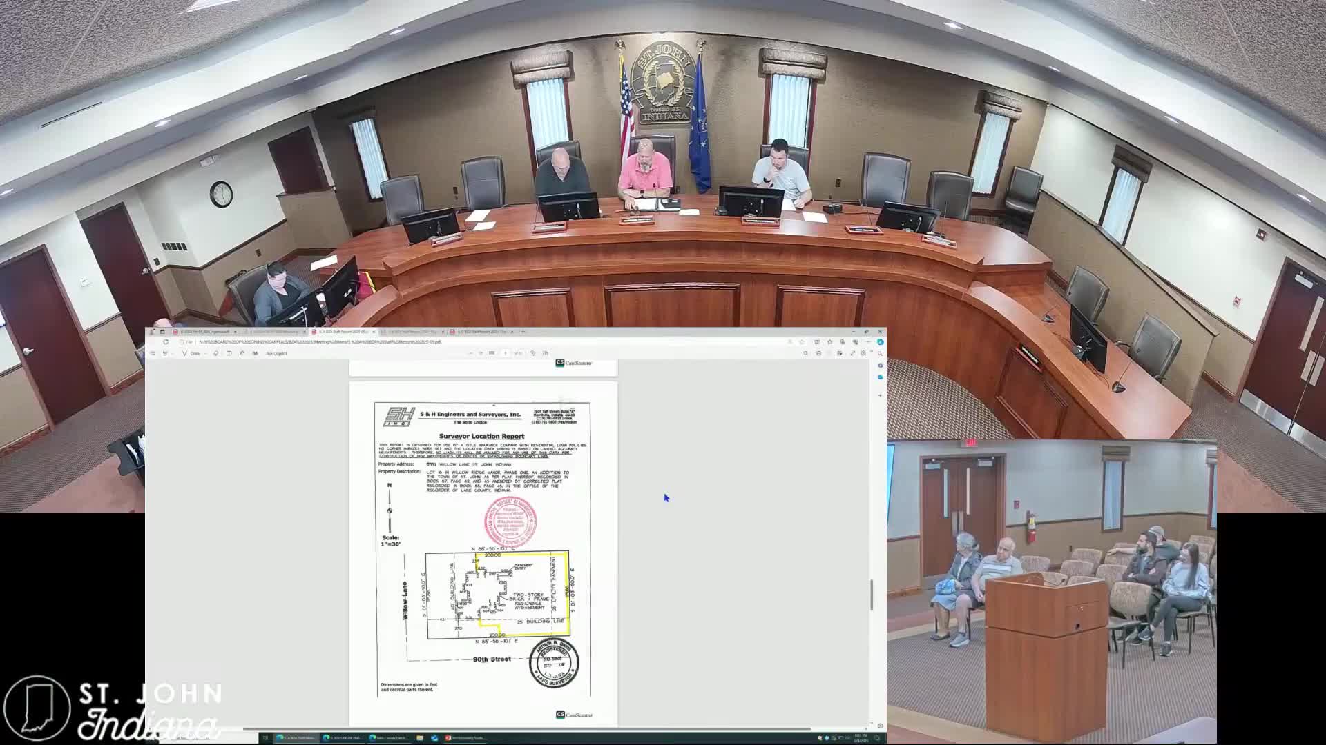 Saint John BZA approves variance allowing fence at 8991 Willow Lane with 10-foot setback