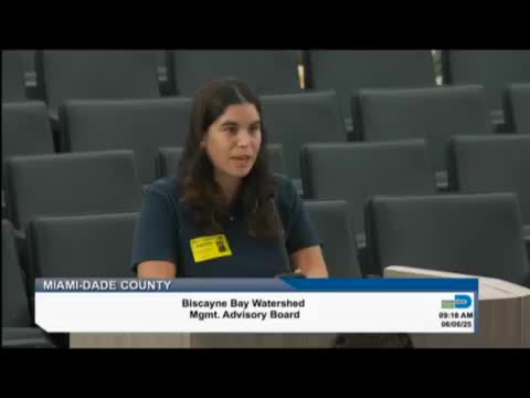 Miami Waterkeeper advocates for projects to protect Biscayne Bay during public meeting