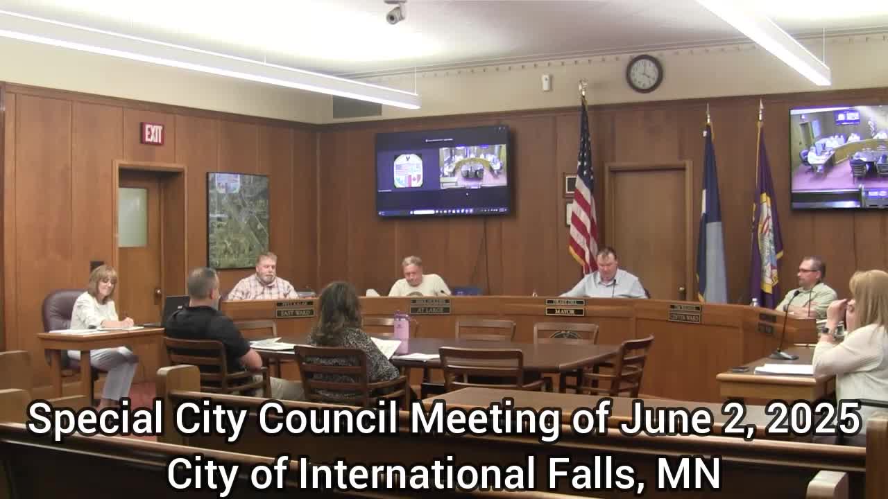 International Falls City Council holds closed session for labor negotiations
