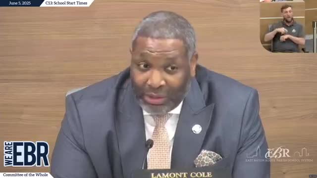 East Baton Rouge proposes later school start times to boost academic performance