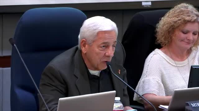 Board members commend Frank Jab for bond initiative and leadership in education