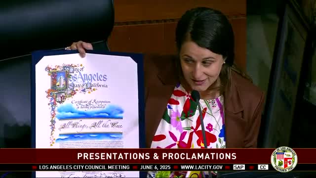 Los Angeles City Council honors community leaders during Pride Month celebration