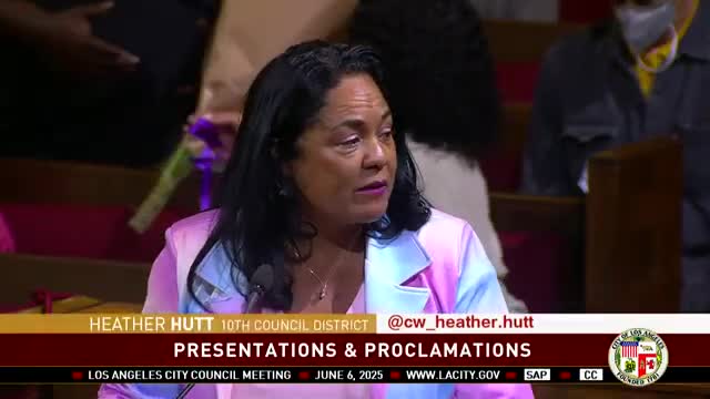 Los Ángeles honores a Lila James during Black Music Month celebration