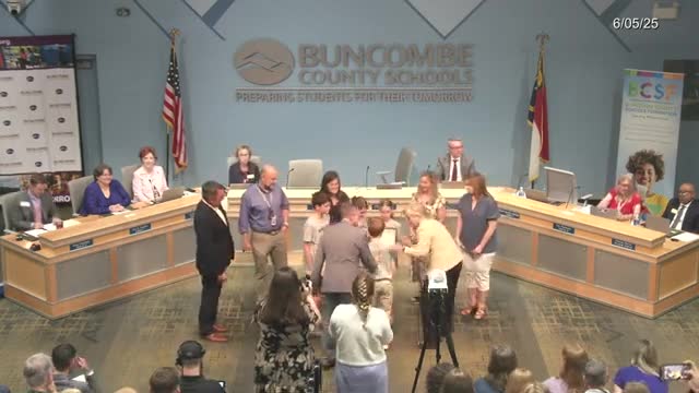 Buncombe County Schools honors Donna Edwards as Bus Driver of the Year