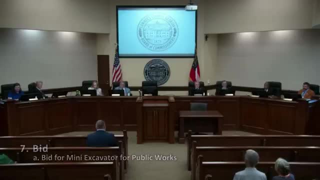 Lowndes County awards bid for mini excavator to Yancey Brothers for $171,453