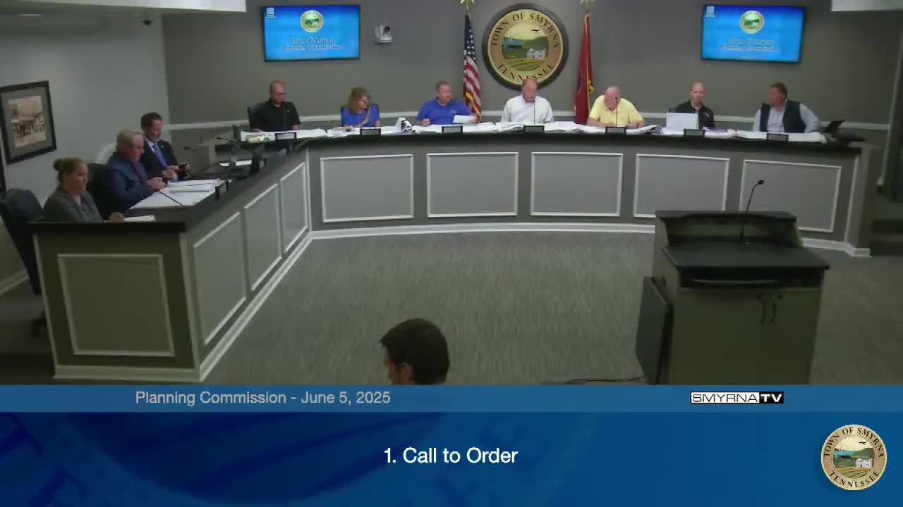 Smyrna Municipal Planning Commission opens meeting ahead of Blue Angels airshow
