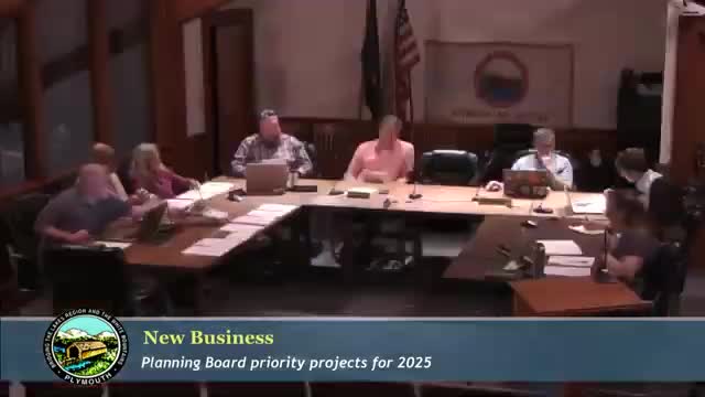 Plymouth Planning Board sets 2025 priorities; debates commercial uses in Ag zone and excavation rules