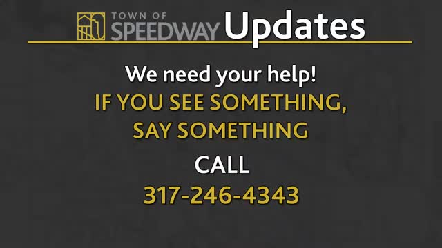 Speedway officials urge residents to report issues for safer parks and community