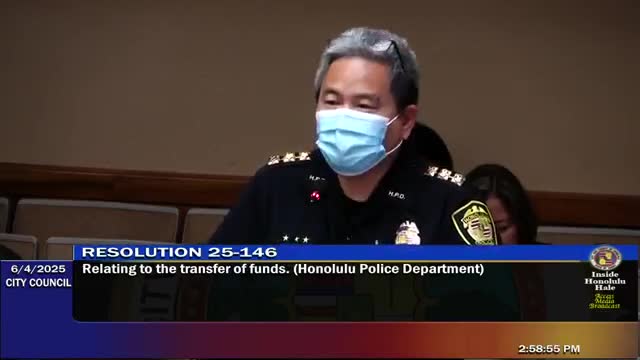 Honolulu Council debates HPD budget surplus and friendly amendment for overtime funding