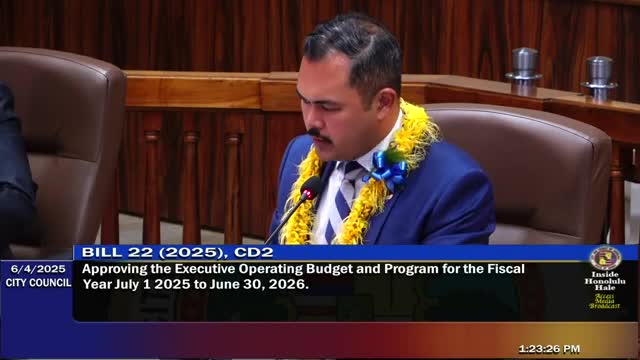 Honolulu City Council debates fiscal year 2026 budget amid conflicting floor draft proposals