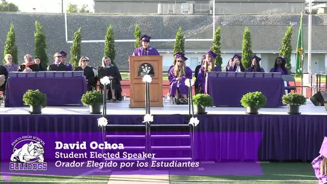 David Ochoa inspires classmates at Pasco High School graduation ceremony