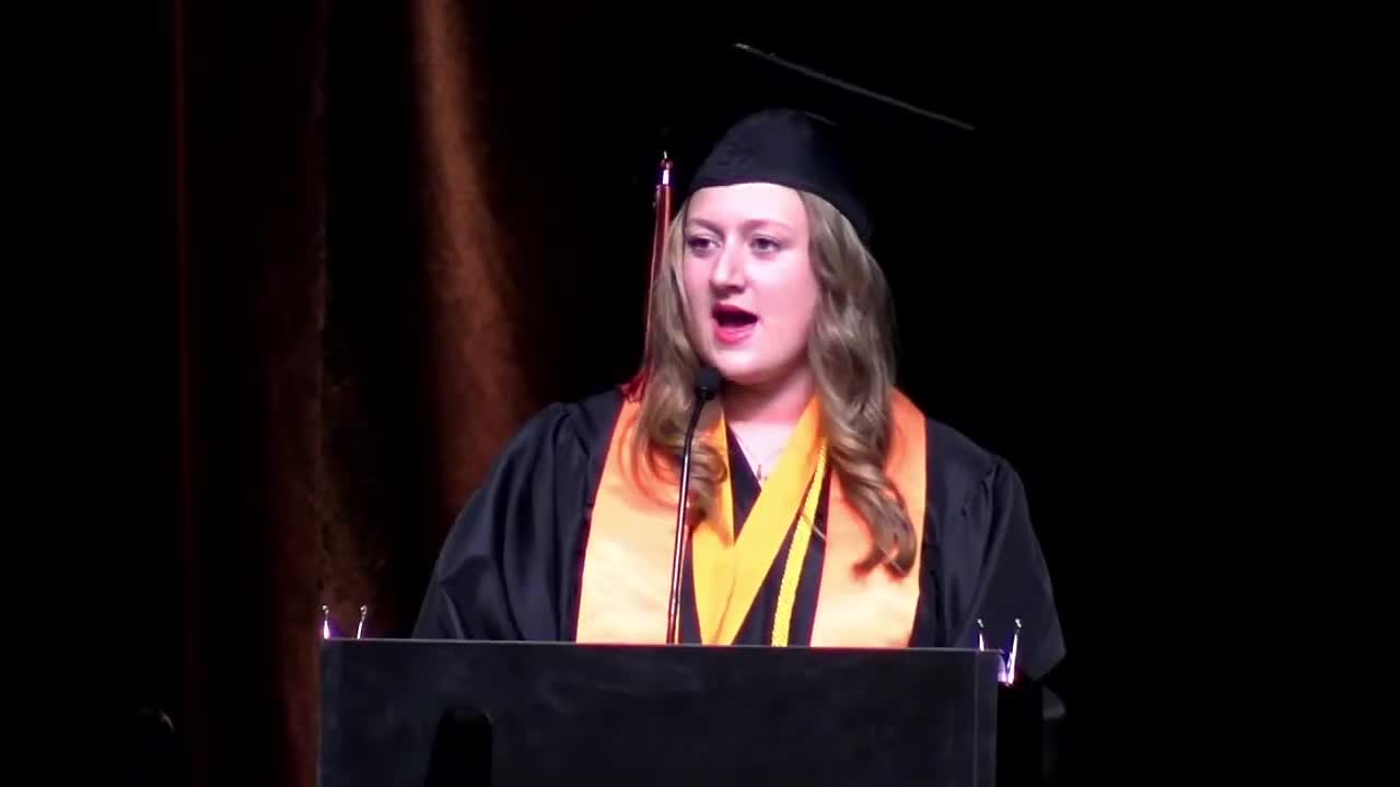 Valedictorian urges classmates at Lamphere High to embrace opportunities and overcome fears