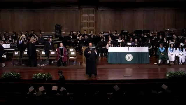 Principal Hale inspires Minnechaug graduates to embrace love and broader horizons
