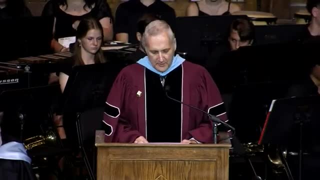 Principal Hale inspires graduates to embrace change and adaptability for the future