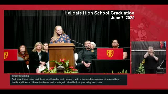 Hellgate High School honors graduating class of 2025 at emotional ceremony