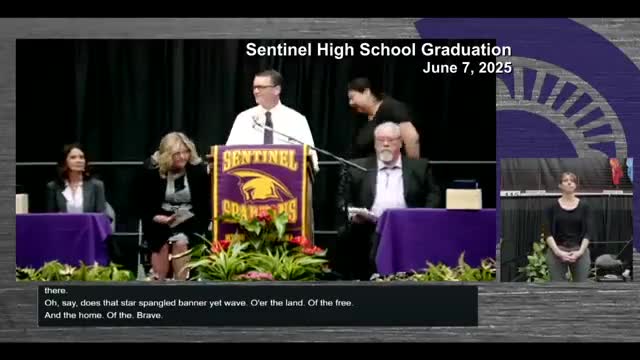 Sentinel High School awards diplomas to Class of 2025; Native honor song debuts