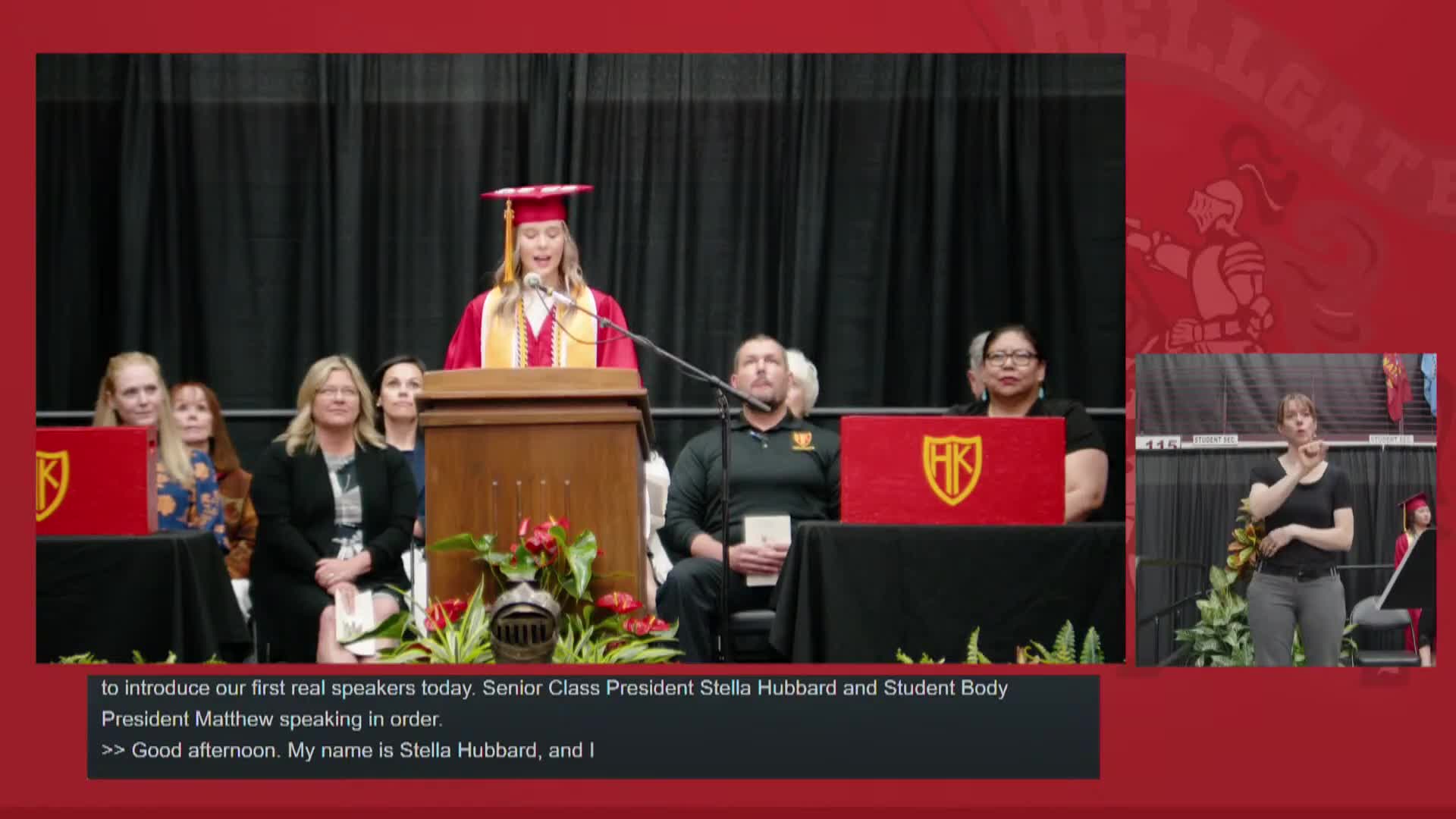 Faith delivers inspirational address to Hellgate High's class of 2025 graduates