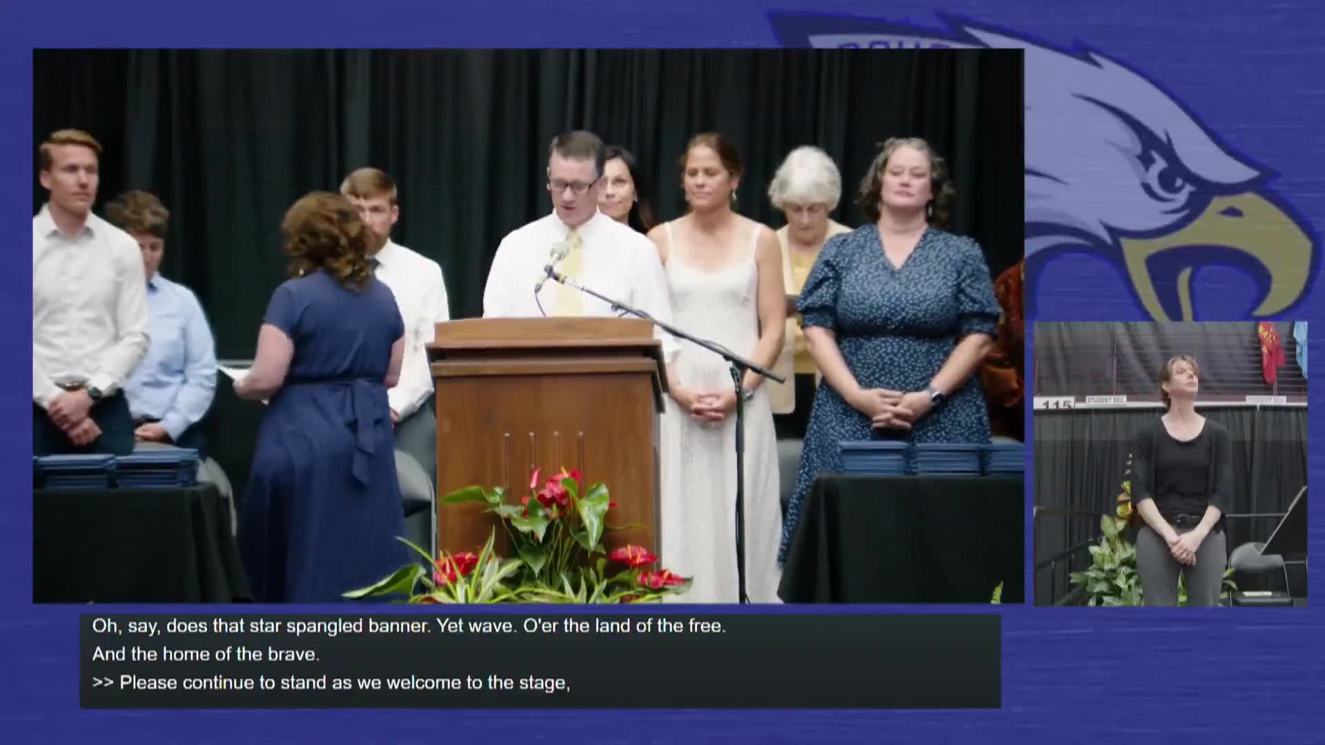Big Sky graduation opens with land acknowledgment; Native American Student Services drum group performs honor song
