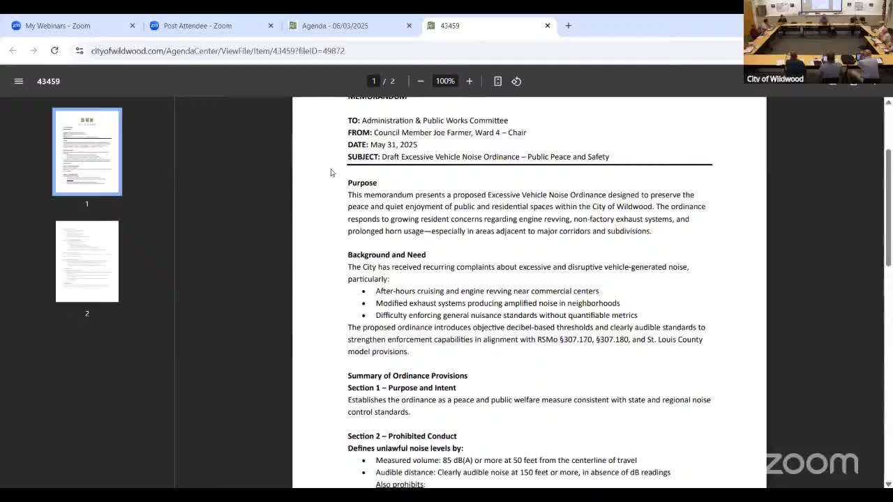 Clayton City Council approves ordinance for excessive vehicle noise enforcement