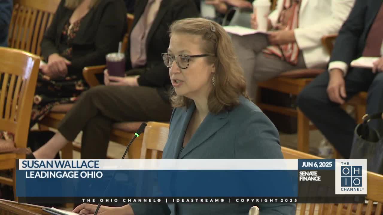 Ohio Senate reviews nursing facility reimbursement changes amid technical issues
