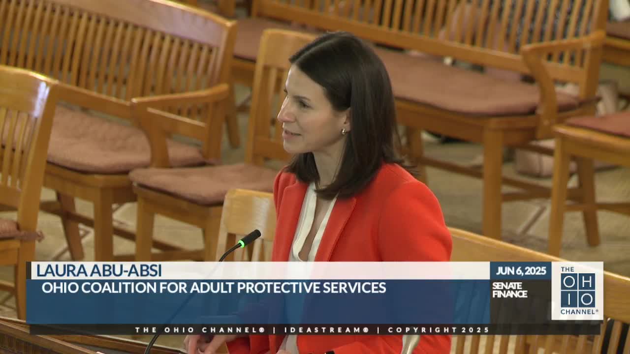 Ohio Coalition urges Senate to restore $2M funding for Adult Protective Services