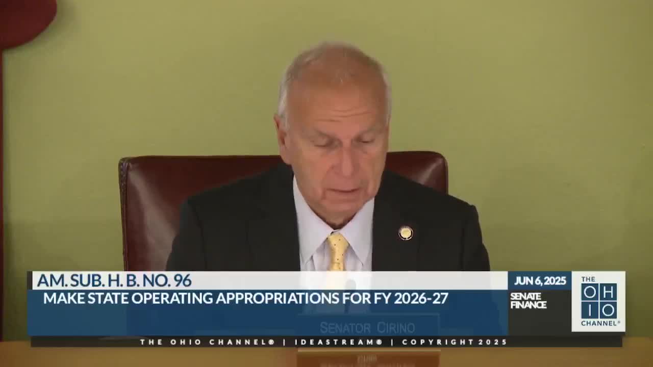 Dean Scott Titsworth advocates for provisions in HB 96 at committee meeting
