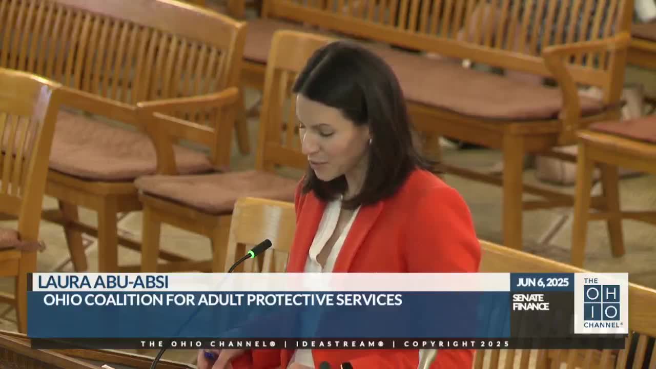 Coalition urges Ohio Senate to restore $2M for Adult Protective Services funding