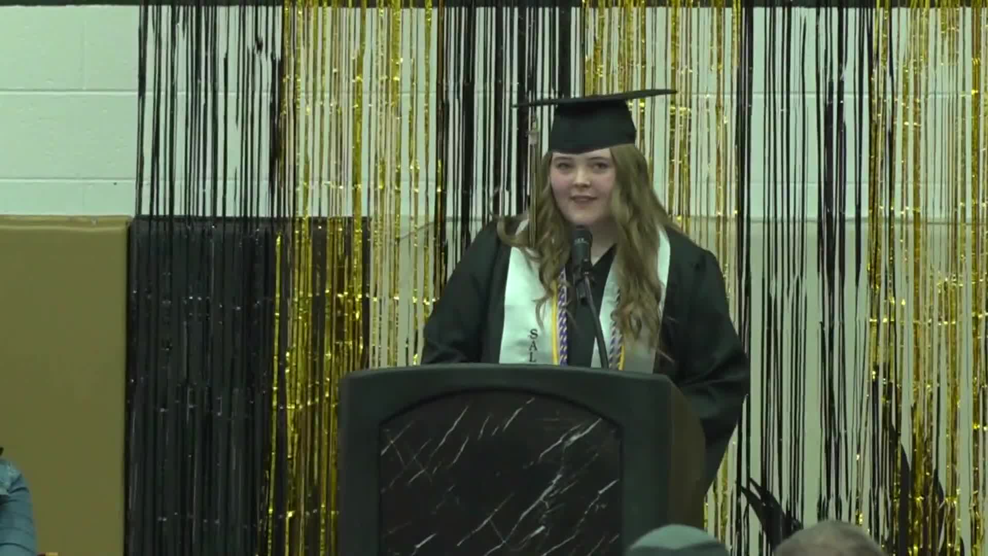 Student celebrates community support in Seeley Lake graduation speech