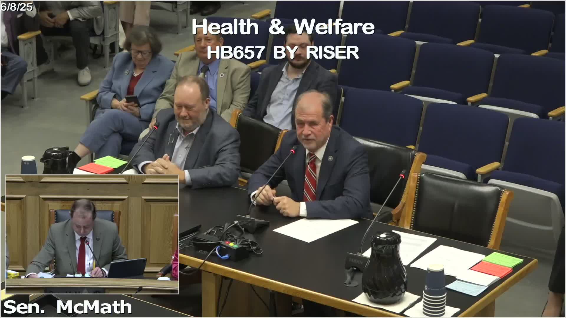 Committee reports medical‑marijuana provision moving pharmacy oversight to LDH with higher per‑location fee