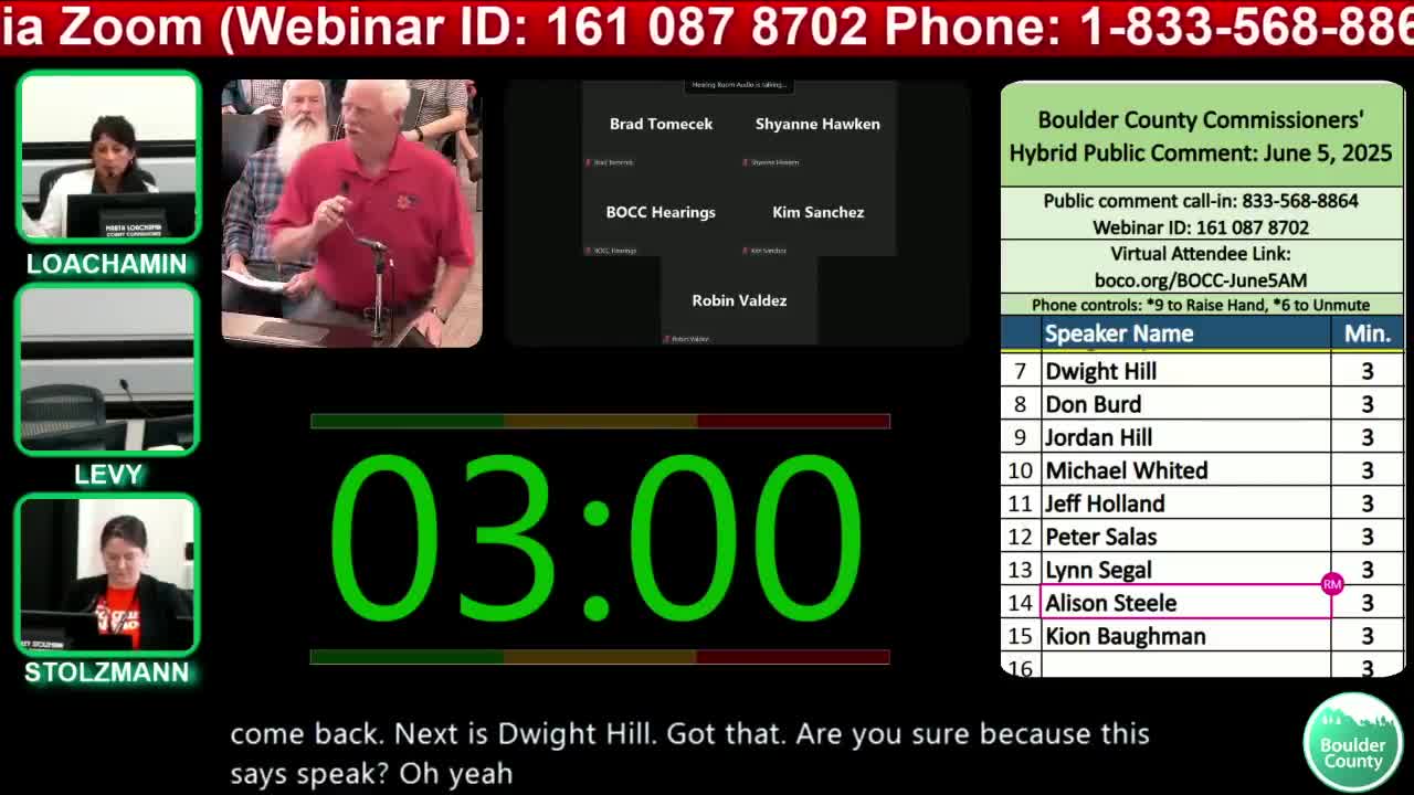 Quail Road and Wall Street residents press Boulder County for traffic-calming measures