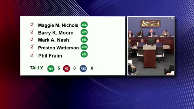 Edmond City Council approves $10M water grant funding from federal representatives