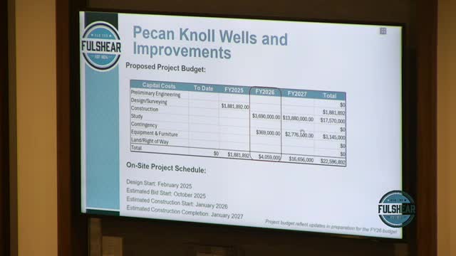Water Authority outlines $16M well project timeline and costs