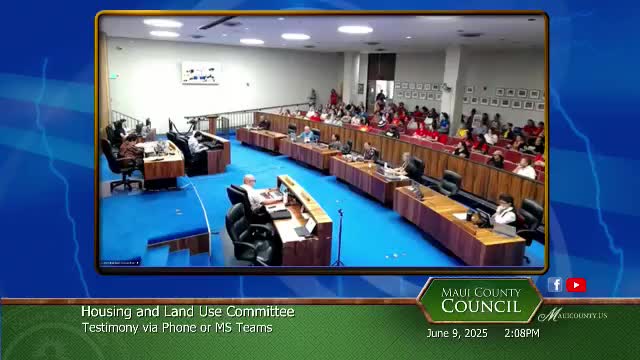 Local residents advocate for affordable housing during Maui council testimony