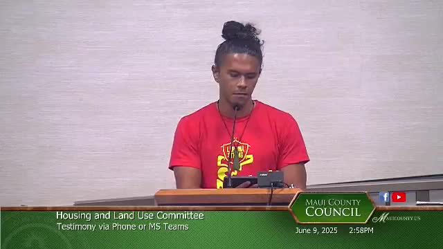 Lahaina residents support Bill 9 to address affordable housing crisis