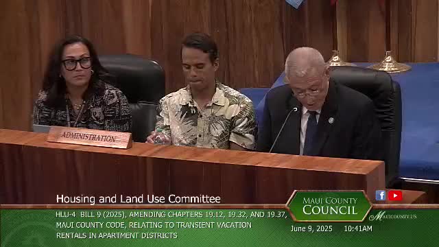 Maui County Council advances Bill 9 to address housing crisis and support local residents