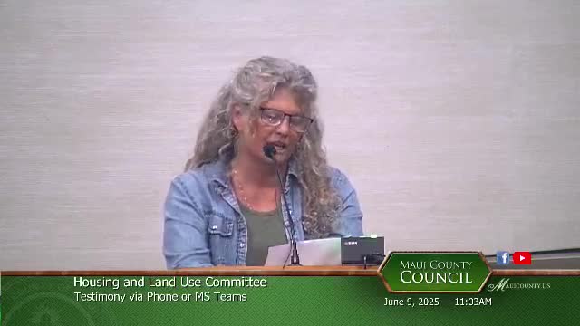 Maui residents voice opposition to controversial housing bill during council meeting