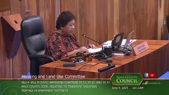 Maui County proposes Bill 9 to address housing crisis and transition vacation rentals