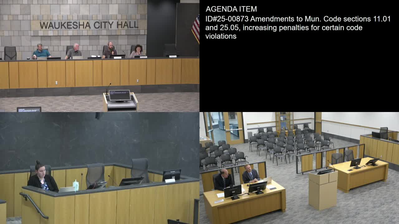 Waukesha Council debates increasing disorderly conduct fines amid community concerns