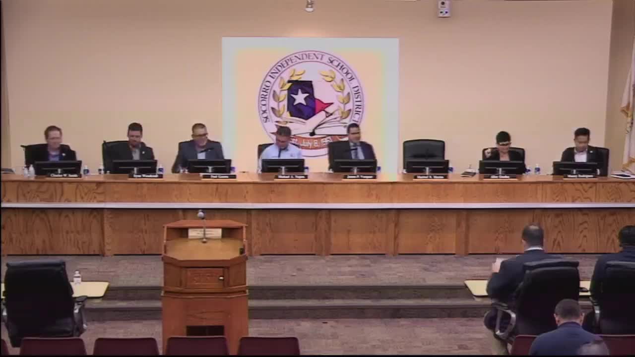Socorro ISD Board approves new teacher contracts and discusses compensation plan updates