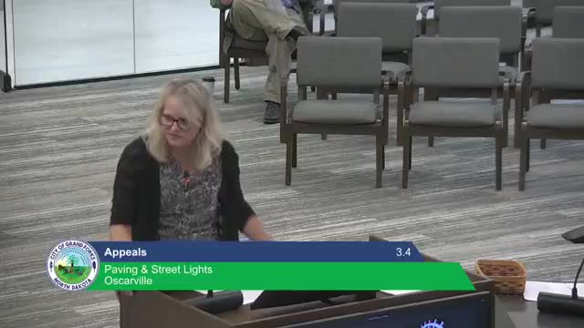 Council affirms special assessments for Oscarville paving after court‑directed monetization analysis; opponents petitioned for evidentiary review