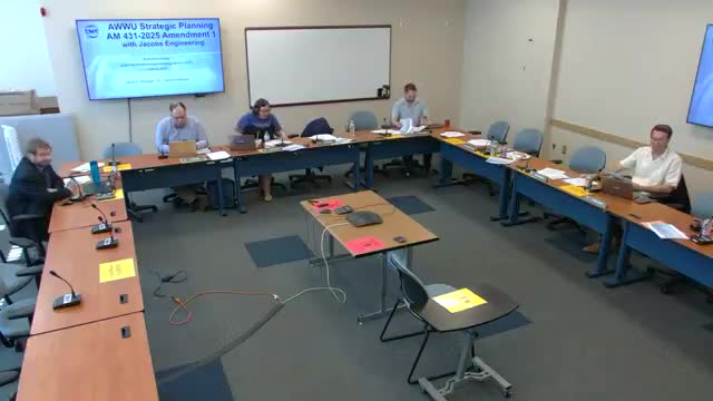 Assembly questions cost and scope of Jacobs amendment for Anchorage Water and Wastewater strategic plan; no vote taken