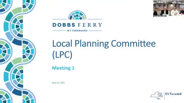 Dobbs Ferry launches New York Forward planning; committee sets boundary, schedule and project rules