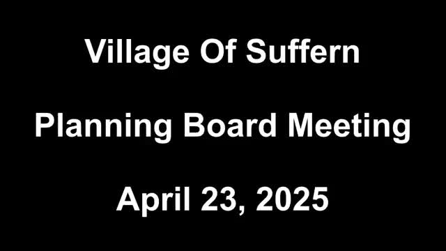 Suffern Planning Board approves Social Nest sign, schedules May 21 agenda and carries several items for further review