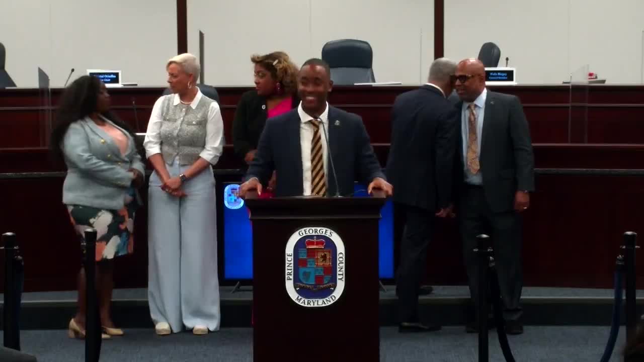 Prince George's County honors Captain Calvin L Tyson on retirement after 21 years in service