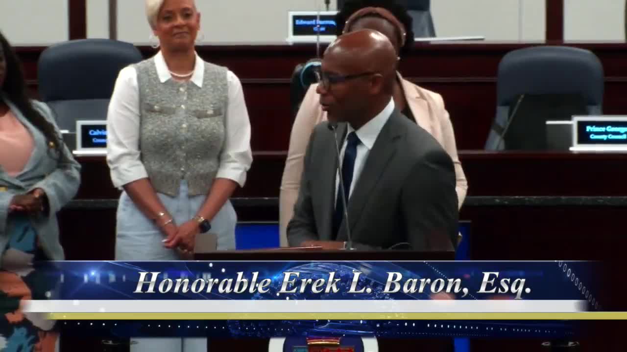 Prince George's County official honors family and community in farewell speech