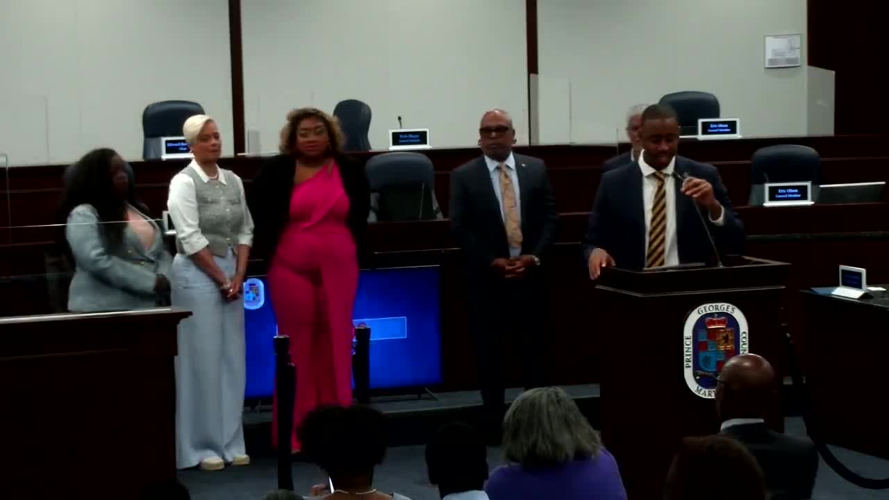 Prince George's County Council honors gold medal winning Special Olympics team