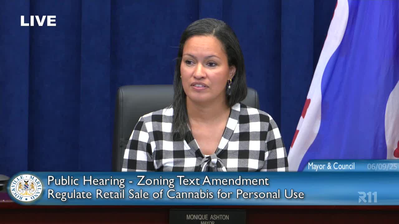 Rockville Council adopts cannabis zoning amendment allowing retail and drive-through sales