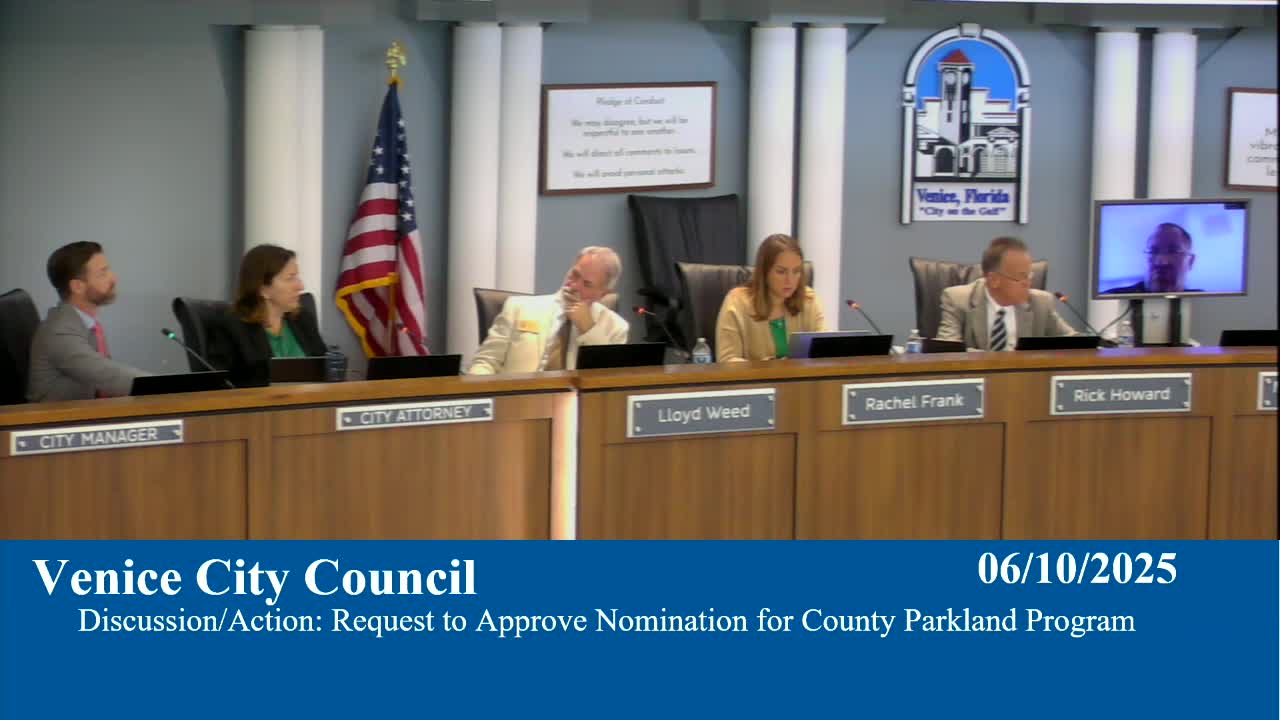 Venice council considers rezoning Pine Brook land for neighborhood park development