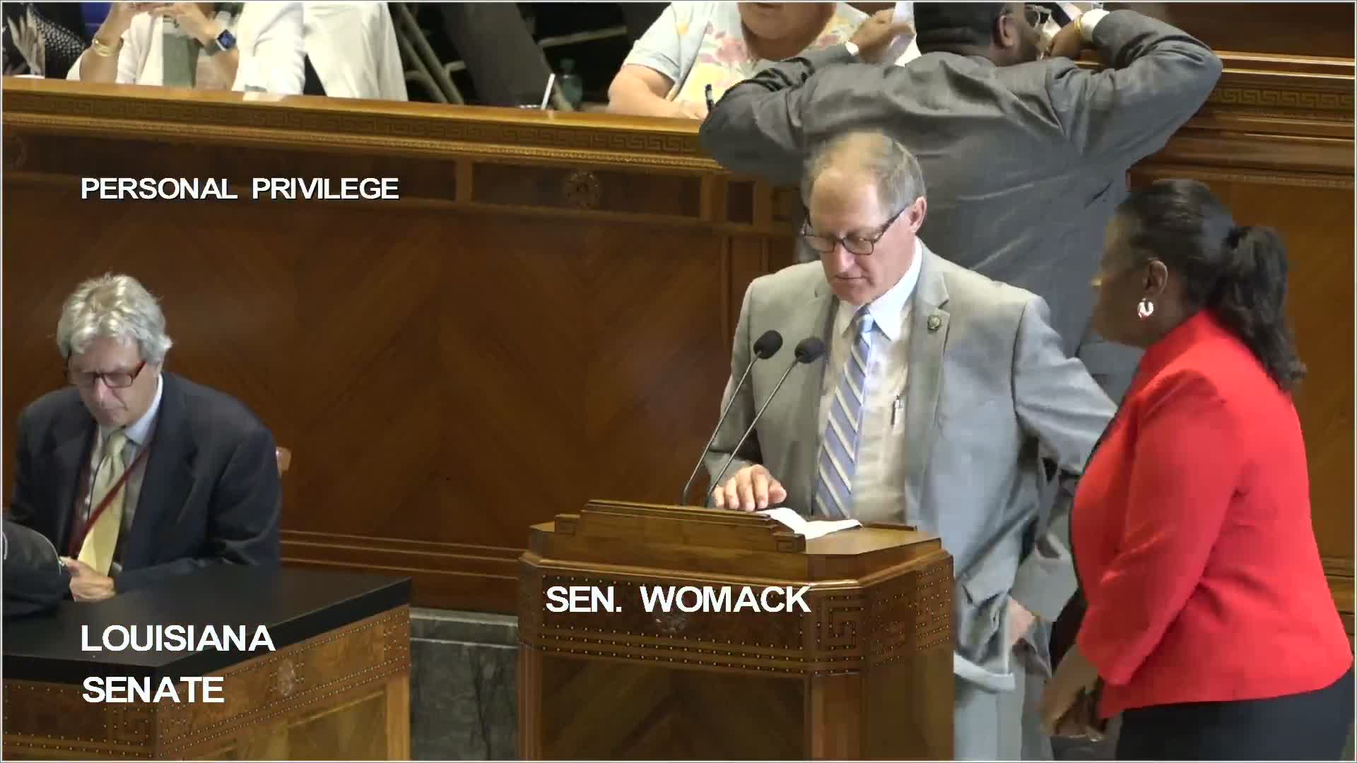 Catherine McCullers introduced to state senate as Miss Louisiana Stock Show 2025