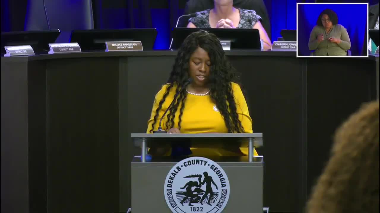 DeKalb County designated as a county of peace by Commissioner Michelle Long Spears
